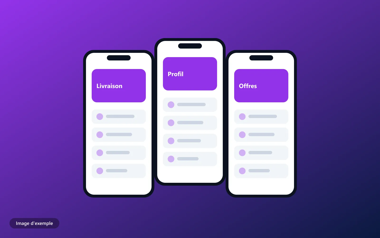 Application de livraison